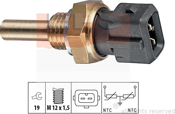 MDR EPS-1830 192 - Датчик, температура охлаждающей жидкости www.autospares.lv