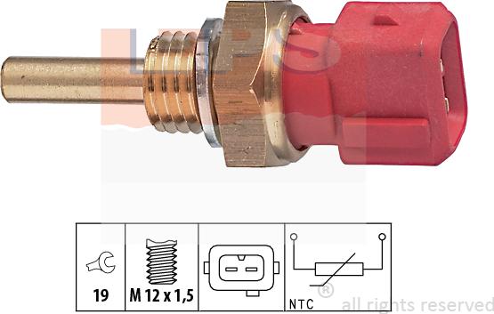 MDR EPS-1830 155 - Датчик, температура охлаждающей жидкости www.autospares.lv