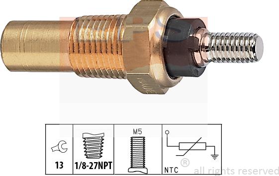 MDR EPS-1830 124 - Devējs, Dzesēšanas šķidruma temperatūra www.autospares.lv