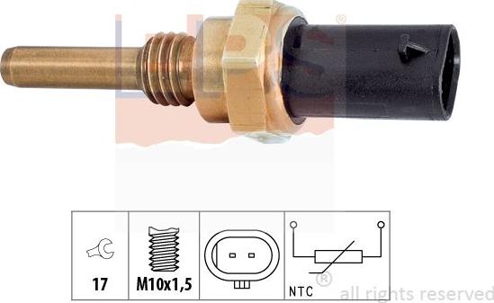 MDR EPS-1830 397 - Devējs, Dzesēšanas šķidruma temperatūra www.autospares.lv