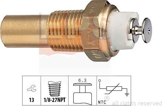 MDR EPS-1830 235 - Devējs, Dzesēšanas šķidruma temperatūra www.autospares.lv