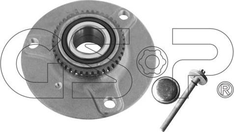 MDR GSP-9228058K - Подшипник ступицы колеса, комплект www.autospares.lv