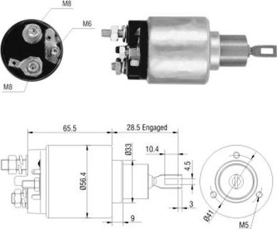 Meat & Doria 46031 - Solenoid Switch, starter www.autospares.lv