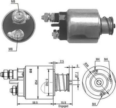 Meat & Doria 46020 - Ievilcējrelejs, Starteris autospares.lv