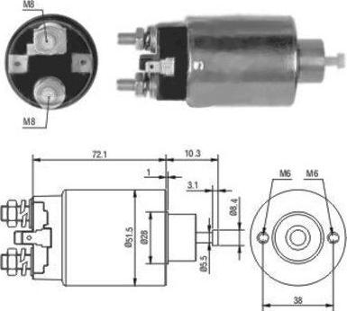 Meat & Doria 46027 - Solenoid Switch, starter www.autospares.lv