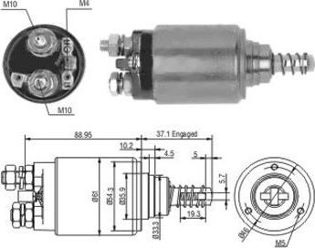 Meat & Doria 46191 - Solenoid Switch, starter www.autospares.lv