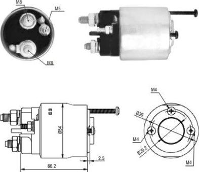 Meat & Doria 46147 - Solenoid Switch, starter www.autospares.lv