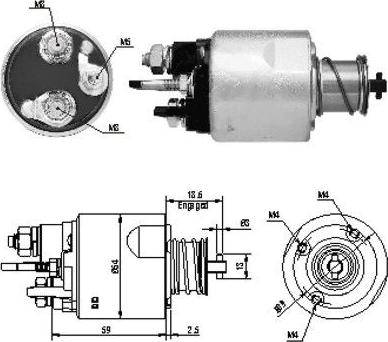 Meat & Doria 46169 - Тяговое реле, соленоид, стартер www.autospares.lv