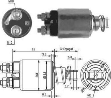 Meat & Doria 46119 - Solenoid Switch, starter www.autospares.lv