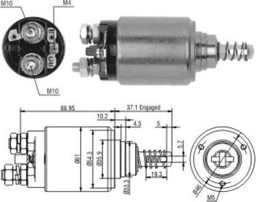 Meat & Doria 46116 - Solenoid Switch, starter www.autospares.lv