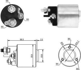 Meat & Doria 46113 - Solenoid Switch, starter www.autospares.lv