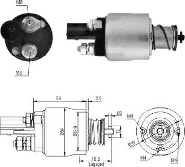 Meat & Doria 46126 - Ievilcējrelejs, Starteris www.autospares.lv