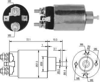 Meat & Doria 46297 - Solenoid Switch, starter www.autospares.lv