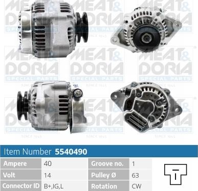 Meat & Doria 5540490 - Ģenerators autospares.lv