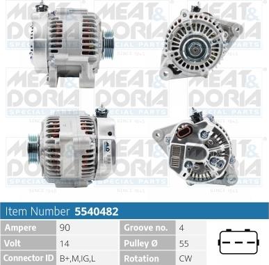 Meat & Doria 5540482 - Ģenerators www.autospares.lv