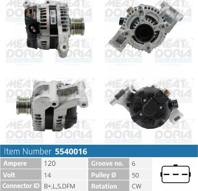 Meat & Doria 5540016 - Ģenerators autospares.lv