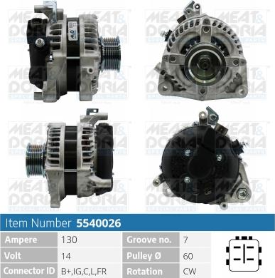 Meat & Doria 5540026 - Ģenerators autospares.lv