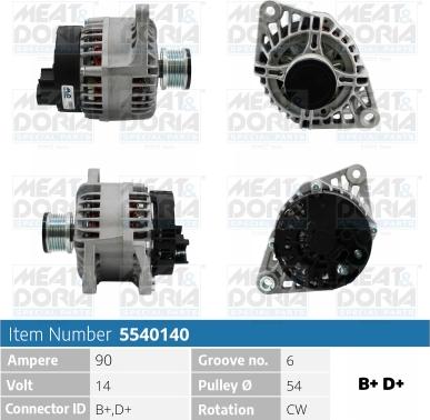 Meat & Doria 5540140 - Ģenerators www.autospares.lv