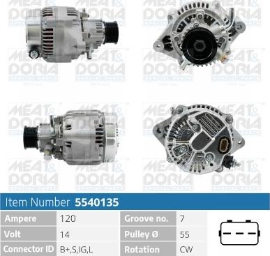 Meat & Doria 5540135 - Ģenerators www.autospares.lv