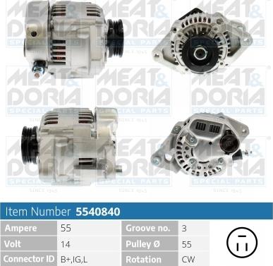 Meat & Doria 5540840 - Ģenerators www.autospares.lv