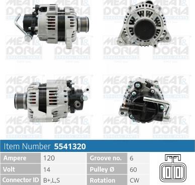 Meat & Doria 5541320 - Ģenerators autospares.lv