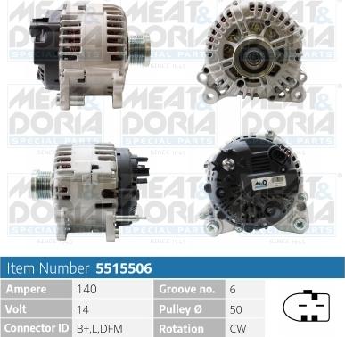 Meat & Doria 5515506 - Ģenerators autospares.lv