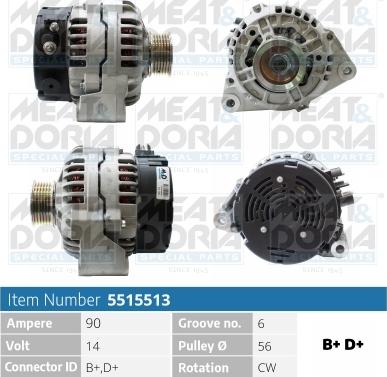 Meat & Doria 5515513 - Генератор www.autospares.lv