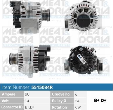 Meat & Doria 5515034R - Alternator www.autospares.lv