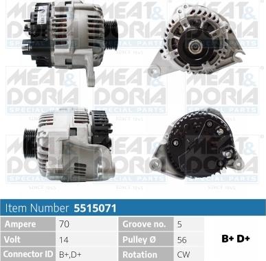 Meat & Doria 5515071 - Ģenerators www.autospares.lv