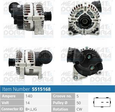 Meat & Doria 5515168 - Ģenerators autospares.lv