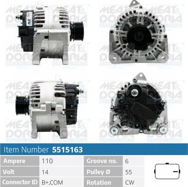 Meat & Doria 5515163 - Ģenerators www.autospares.lv