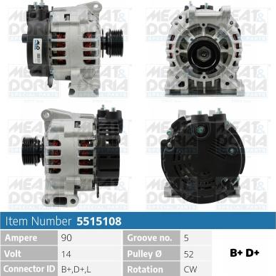 Meat & Doria 5515108 - Ģenerators www.autospares.lv