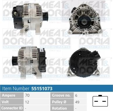 Meat & Doria 55151073 - Ģenerators www.autospares.lv