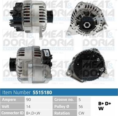 Meat & Doria 5515180 - Ģenerators autospares.lv