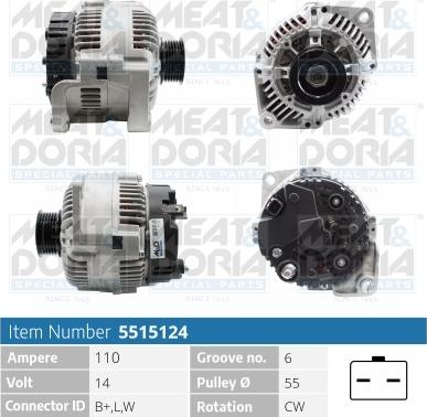 Meat & Doria 5515124 - Ģenerators autospares.lv