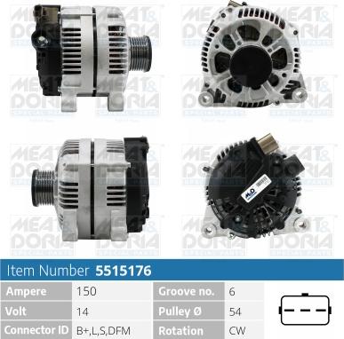 Meat & Doria 5515176 - Ģenerators www.autospares.lv