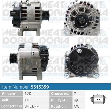 Meat & Doria 5515359 - Ģenerators www.autospares.lv