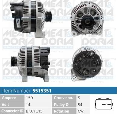 Meat & Doria 5515351 - Ģenerators www.autospares.lv