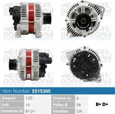 Meat & Doria 5515305 - Ģenerators autospares.lv