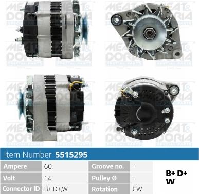 Meat & Doria 5515295 - Alternator www.autospares.lv