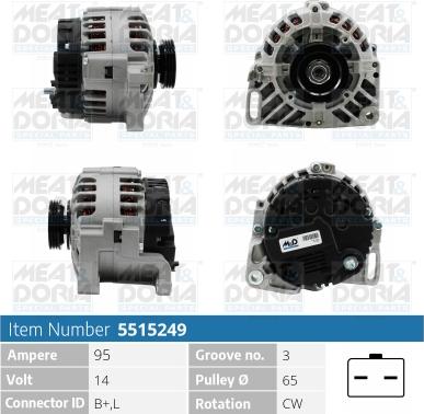 Meat & Doria 5515249 - Ģenerators www.autospares.lv