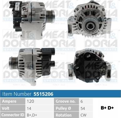 Meat & Doria 5515206 - Ģenerators www.autospares.lv