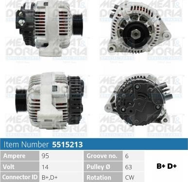 Meat & Doria 5515213 - Ģenerators autospares.lv