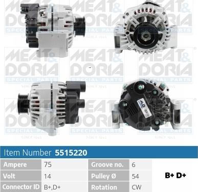 Meat & Doria 5515220 - Ģenerators www.autospares.lv