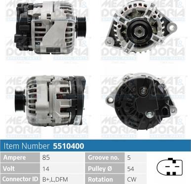 Meat & Doria 5510400 - Ģenerators autospares.lv