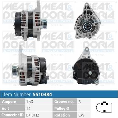 Meat & Doria 5510484 - Ģenerators www.autospares.lv