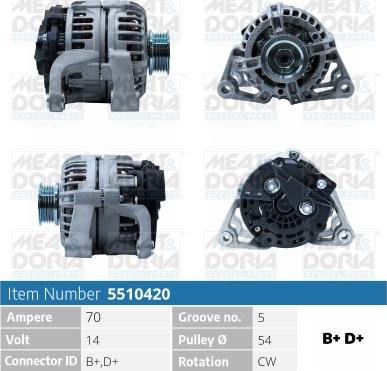 Meat & Doria 5510420 - Ģenerators autospares.lv