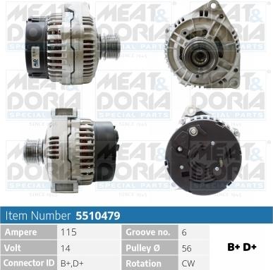 Meat & Doria 5510479 - Ģenerators autospares.lv