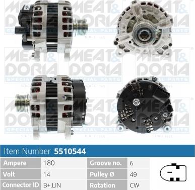 Meat & Doria 5510544 - Ģenerators www.autospares.lv