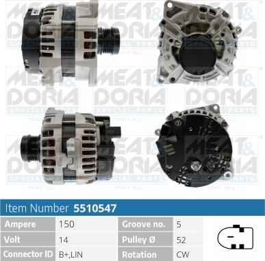 Meat & Doria 5510547 - Ģenerators www.autospares.lv